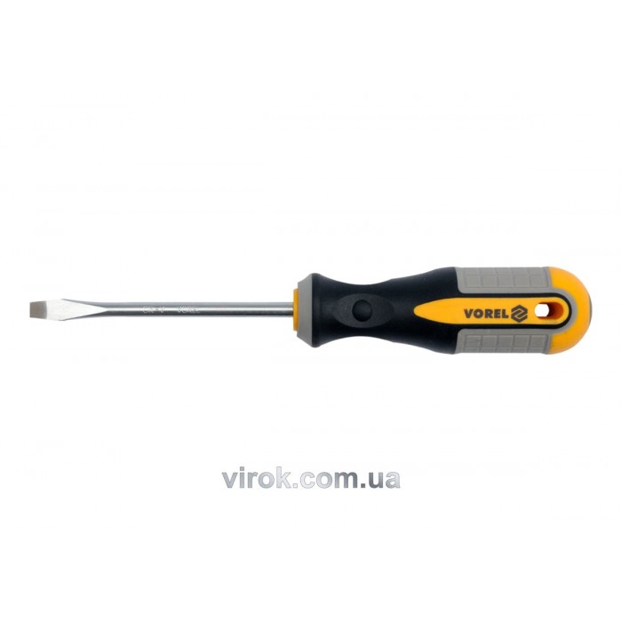 Викрутка плоска VOREL : SL5 х 100 мм. Cr-V [12/60/240]