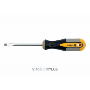 Викрутка плоска VOREL : SL6 х 150 мм. Cr-V [12/36/144]