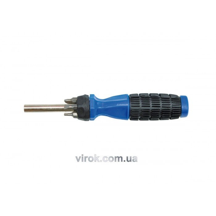 Викрутка VOREL з гумовою ручкою + насадки 6 шт. [25/100]