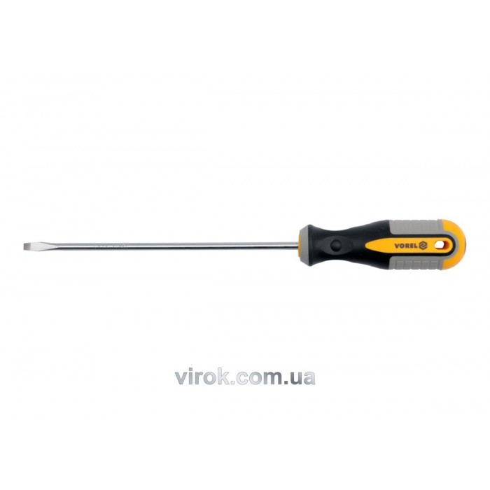 Викрутка плоска VOREL : SL5 х 200 мм. Cr-V [12/36/144]