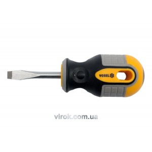 Викрутка плоска VOREL : SL6 х 38 мм. Cr-V [12/60/240]