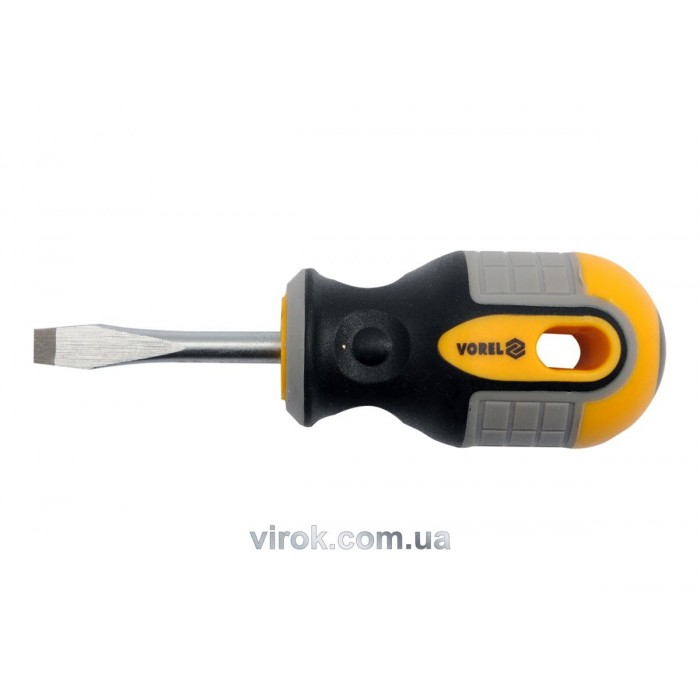 Викрутка плоска VOREL : SL6 х 38 мм. Cr-V [12/60/240]