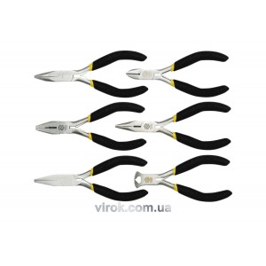 Плоскогубці, щипці, кусачки VOREL міні, l= 125 мм, Набір 6 шт. [4/40]