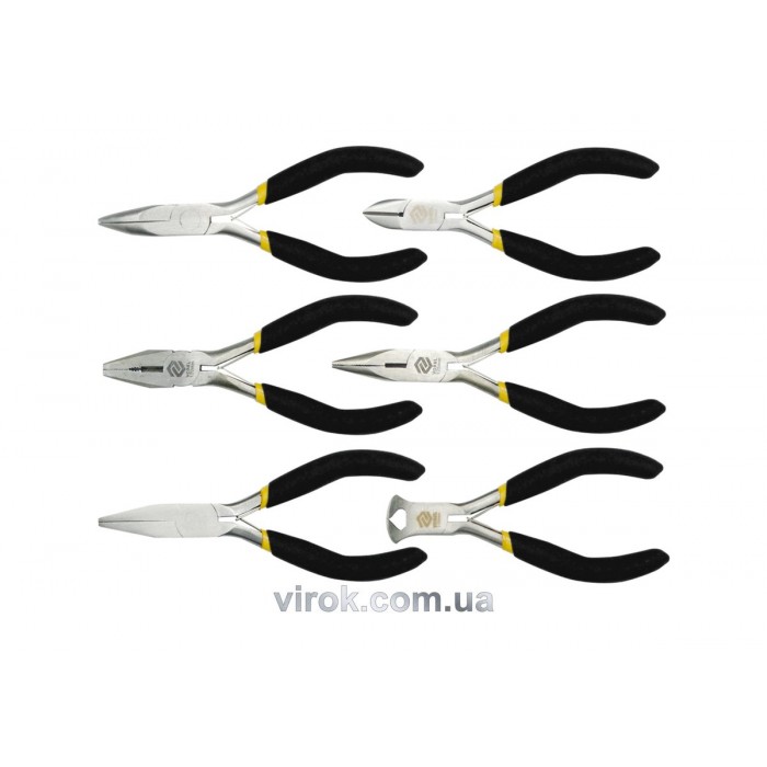 Плоскогубці, щипці, кусачки VOREL міні, l= 125 мм, Набір 6 шт. [4/40]