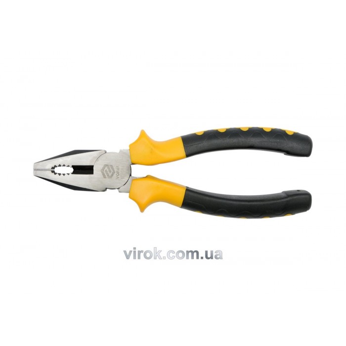 Плоскогубці універсальні VOREL з ізольованими ручками, l= 160 мм  [6/60]