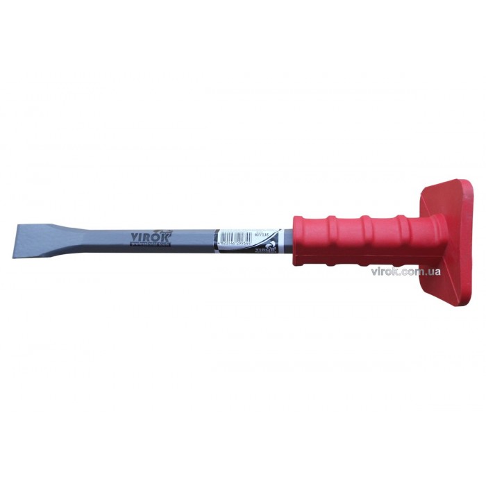 Зубило каменяра VIROK з гумовою ручкою 400 мм
