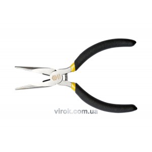Щипці плоскі міні з ізольованими ручками VOREL, l= 125 мм  [12/120]