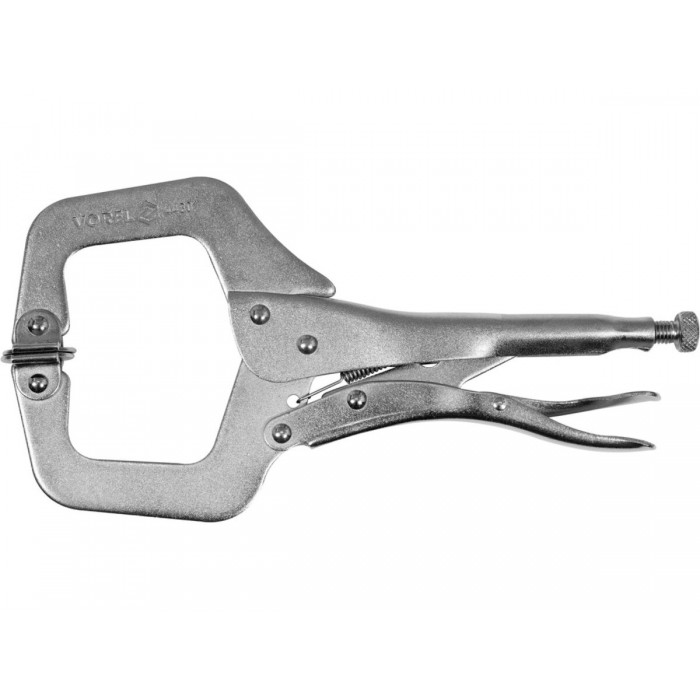 Кліщі затискні VOREL C-типу, l= 280 мм, робочий діапазон 0-70 мм [5/30]