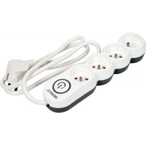 Подовжувач мережевий STHOR: l= 5 м, колодка з 4 гніздами і вмик, 3-жильний Ø=1,5 мм², з заземл [20]