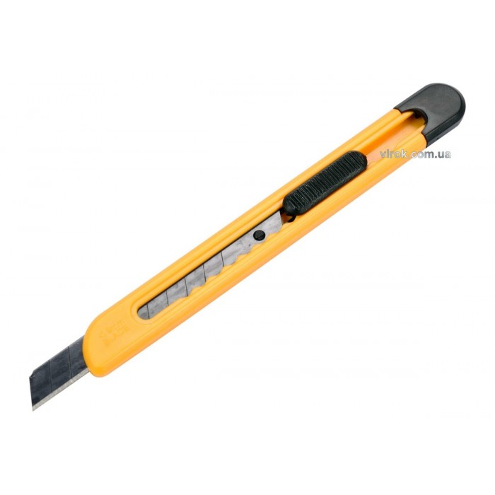 Ніж VOREL з висувним лезом з відломними сегментами : М= 9 мм [60/360]