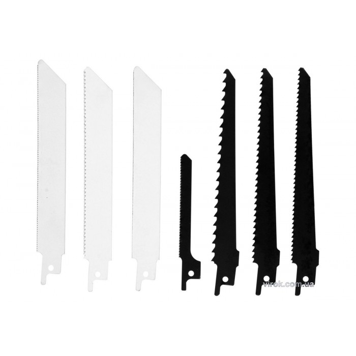 Набір полотен до шаблевої пили STHOR по дереву і металу, Bi-metal (3 шт), HCS (4 шт), 7 шт. [10/100]