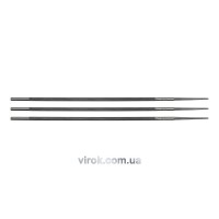 Напильники для заточки ланцюгів пили VOREL, 3шт. Ø=4,8 мм, l=200мм [4/200]