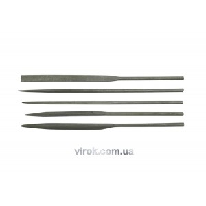 Надфілі VOREL : L= 4,0x160 мм, Без ручки, Набір 5 Шт/Уп. [20/100]
