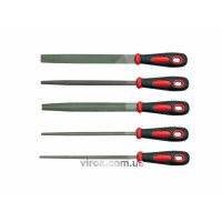 Напильники VOREL : L= 200мм, Набір 5 Шт/Уп. [10/20]