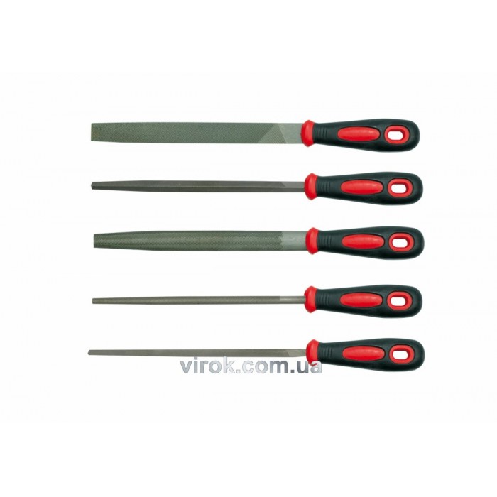 Напильники VOREL : L= 200мм, Набір 5 Шт/Уп. [10/20]