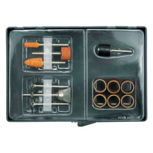 Насадки шліфувальні та полірувальні VOREL (д/арт.79315), 13 шт. [10/50]