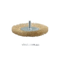 Щітка - крацовка VOREL ПЛОСКА з стержнем Ø-75мм [10/120]