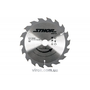 Диск пильний по дереву STHOR. Ø= 160/20 мм, h= 2 мм, 18 зубів [25/50]