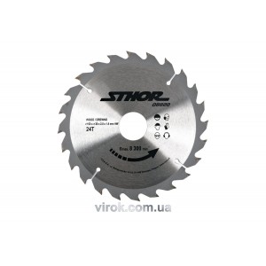 Диск пильний по дереву STHOR. Ø= 160/30 мм, h= 2 мм, 24 зуби [25/50]