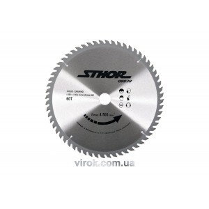 Диск пильний по дереву STHOR. Ø= 300/30 мм, h= 3,2 мм, 60 зубів(DW)