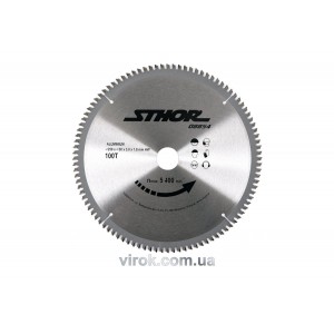 Диск пильний для алюмінію STHOR. Ø= 250/30 мм, h= 3 мм, 100 зубів [10/20]