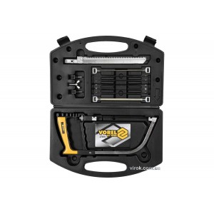 Ножівка універсальна VOREL з полотнами l= 150/175 мм, в кейсі, кпл. 11 шт [30]