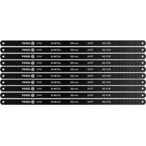 Полотно різал до ножівки по металу BI-мет VOREL М2 CrV6150, 300х12,6х0,65 мм, 24 зуби/1" паков. 10шт