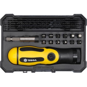 Тримач багнетний різальних полотен і викр. вставок VOREL, l= 150 мм з полотнами і бітами, наб. 18 ел