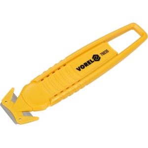 Ніж з трапецевидним лезом VOREL: безпечний, 148x38x10 мм [24/144]