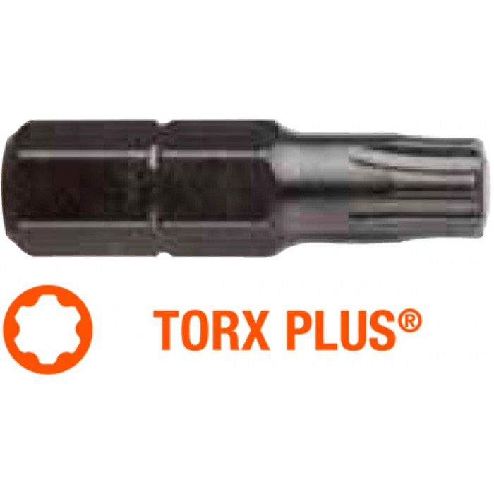 Насадка викруткова USH Industry : TORX Plus T40+ x 25 мм, Уп. 5 шт.