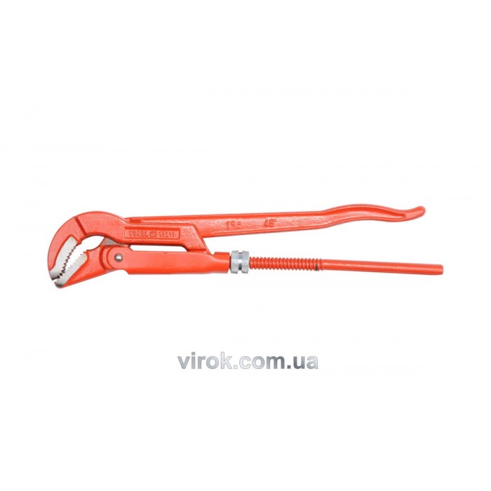 Ключ трубний з карбонової сталі VOREL 1,5", 45° [16]