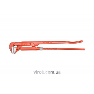 Ключ трубний з карбонової сталі VOREL 1.5", 90°  [1/16/480]