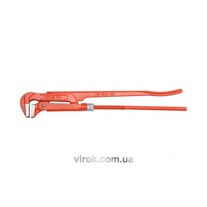 Ключ трубний з карбонової сталі VOREL 1.5", 90°  [1/16/480]