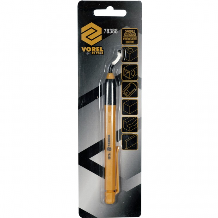 Ніж для знімання фаски і задирок універсальний VOREL, l= 140 мм [50/150]
