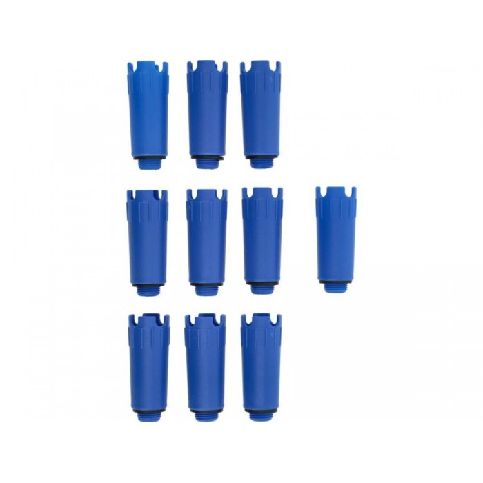 Заглушки монтажні до гідросистем VOREL Ø= 1/2", сині, 10 шт [20]