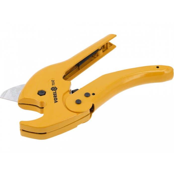 Труборіз VOREL для PVC, PEX, PP, PU, PE труб Ø≤ 42 мм [10/60]