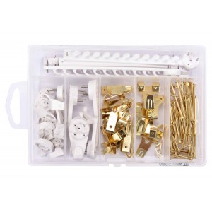 Гачки для кріплення картин VOREL, 121 шт.(DW)