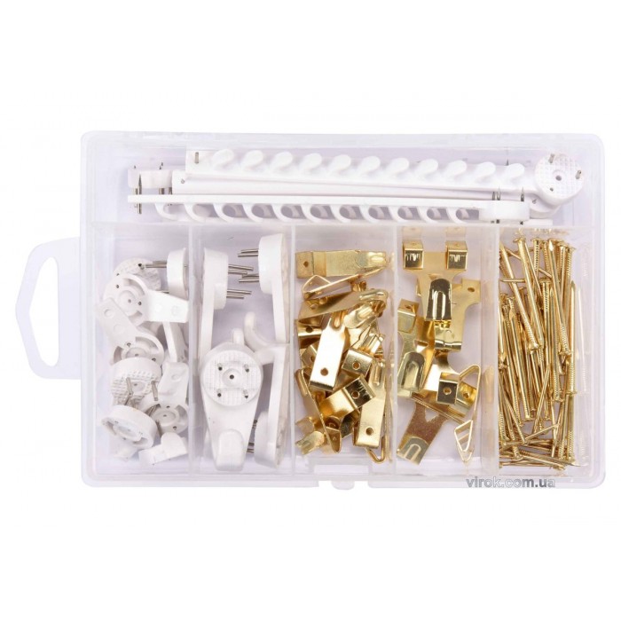 Гачки для кріплення картин VOREL, 121 шт.(DW)