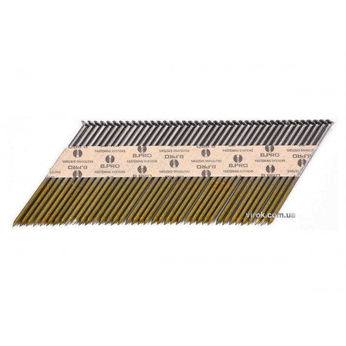 Цвяхи до пневматичного пістолета VOREL : L=75 мм, Ø=2.8 мм, кут-34°, 3000 шт. (YT-0923) [1]