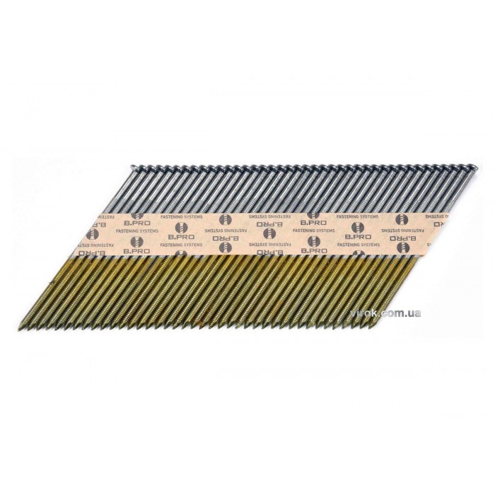 Цвяхи до пневматичного пістолета VOREL : L=90 мм, Ø=3,1 мм, кут-34°, 2000 шт. (YT-0923) [1]