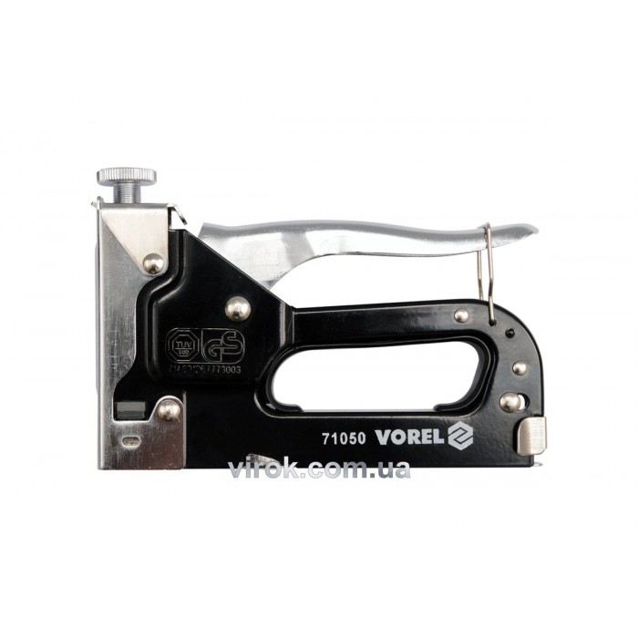 Степлер VOREL металевий з регулюванням для скоб h= 4-14 мм  [10/40]
