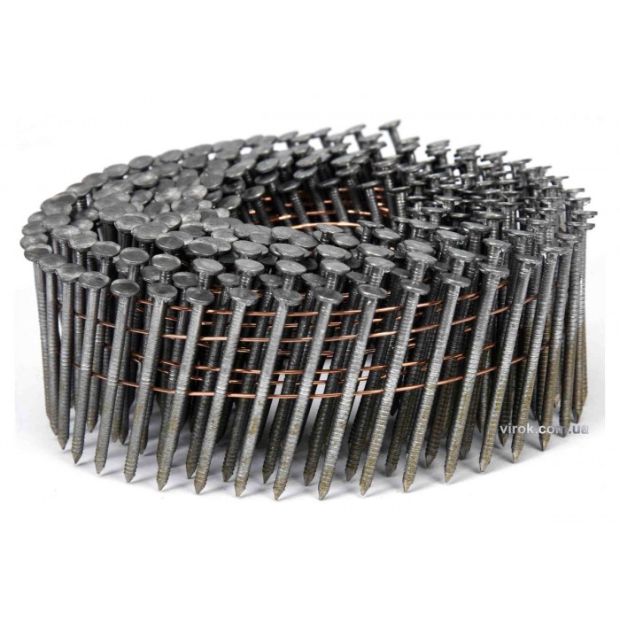 Цвяхи барабанні до пневматичного пістолета VOREL : L=38 мм, Ø=2.1 мм, 7200 шт. (YT-09212) [1]