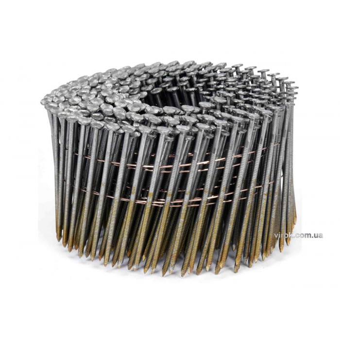 Цвяхи барабанні до пневматичного пістолета VOREL : L=75 мм, Ø=2.5 мм, 3000 шт. (YT-09214) [1]