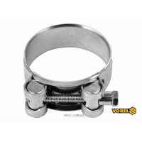 Хомут сталевий, з гвинтовим затискачем GBS W1 VOREL : Ø= 48-51/ 22 мм, оцинкований [100]