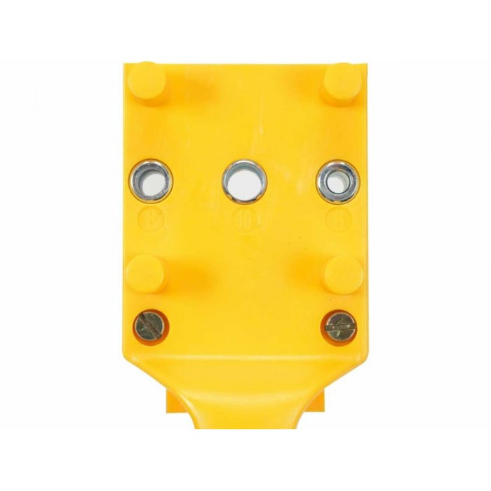 Шаблон для кілкових сполучень YATO з отворами Ø= 6, 8, 10 мм, 195х 70х 115 мм [50]