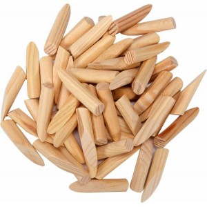 Кілки сполучні, деревяні VOREL l= 42 мм, Ø= 9,3 мм, паков. 50 шт [100]