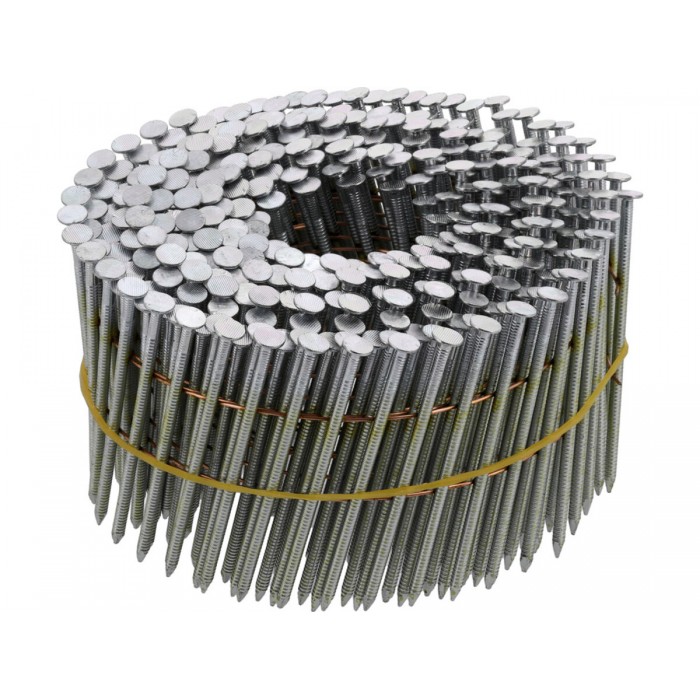 Цвяхи барабанні до пневматичного пістолета VOREL L=64мм, Ø=2.5мм, кут 15-16˚, 3600шт (YT-09213-09214