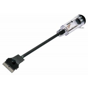 Скребок VOREL для скла і ущільнювачів скла. l= 285 мм. леза 40 мм (3 шт.) DW