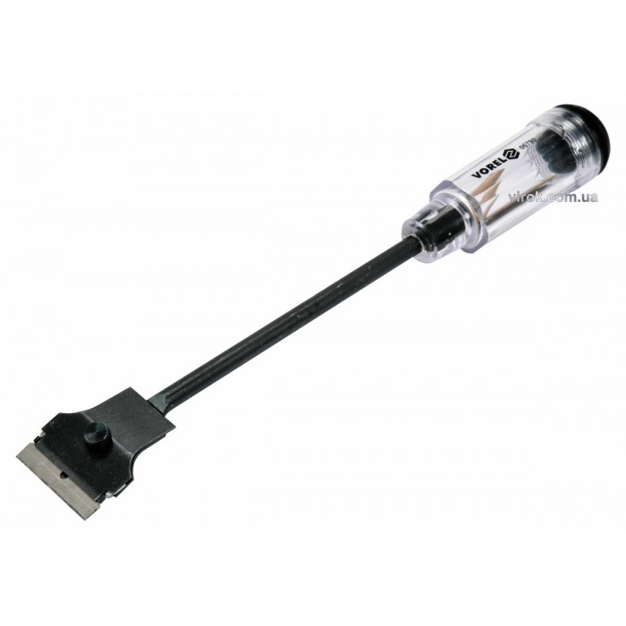 Скребок VOREL для скла і ущільнювачів скла. l= 285 мм. леза 40 мм (3 шт.) DW