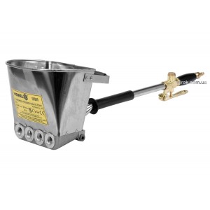Ковш пневматичний для штукатурки стін VOREL : ємність- 4 л, 4 бар, 400 л/хв, продукт.- 50 м²/год [4]